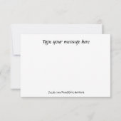 Angel Watercolor strahlend in der Nähe und beobach Dankeskarte (Rückseite)