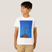 Angel Weather Vane Bright Blue Sky T-Shirt (Vorne ganz)