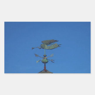 Angel Weather Vane Rechteckiger Aufkleber