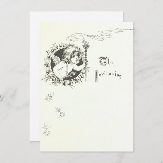 Angel Wedding Einladung (Vorne/Hinten)