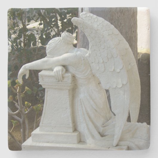 Angel Weeping Steinuntersetzer (Vorderseite)