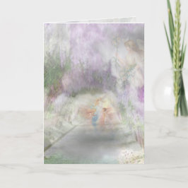 Angel-Weg Feiertagskarte