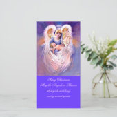 Angel Weihnachtsfotokarte Feiertagskarte (Stehend Vorderseite)