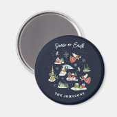 Angel Weltfrieden Christmas Magnet (Vorderseite/Rückseite)