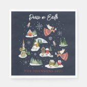 Angel Weltfrieden Christmas Serviette (Vorderseite)