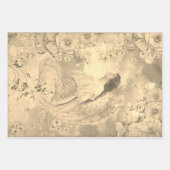 Angel White Blume Blue Sky Geschenkpapier Set (Vorderseite 3)