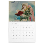 Angel White Blume Blue Sky Kalender (Mär 2026)