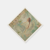 Angel White Blume Blue Sky Serviette (Ecke)