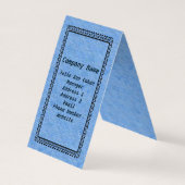 Angel White Wings auf Cloud White Angel Cat Blue Visitenkarten (Rückseite)