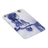 Angel will auf einem Stern - Blue Tint Magnet (Rechte Seite)