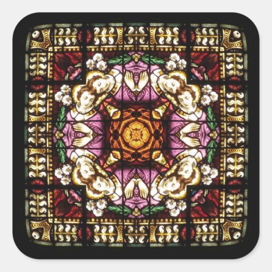 Angel Window Kaleidoskop Sticker (Vorderseite)