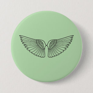 Angel Wing Buttons - Ätherische Silhouette Patches