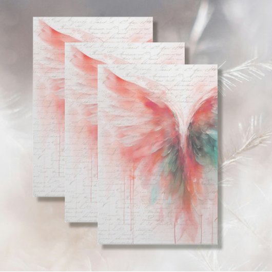 Angel Wing Elegant Ethereal Abstrakter Impressioni Seidenpapier
