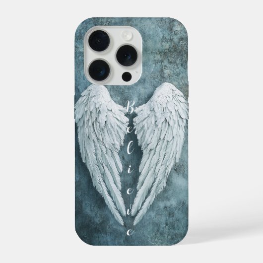 Angel Wing Phone Case, Glauben iPhone Hülle (Rückseite)