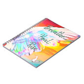Angel Wing Rainbow - Schmetterling-Breathe-Heilstr Notizblock (Linke Seite)
