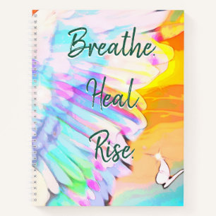 Angel Wing Rainbow - Schmetterling-Breathe-Heilstr Notizblock