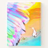 Angel Wing Rainbow - Schmetterling-Breathe-Heilstr Notizblock (Rückseite)