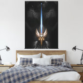 Angel Wing Schwert von Arkledious DGS Leinwanddruck (Insitu (Schlafzimmer))