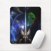 Angel Wing Schwert von Arkledious Sp Fraktal Art Mousepad (Mit Mouse)