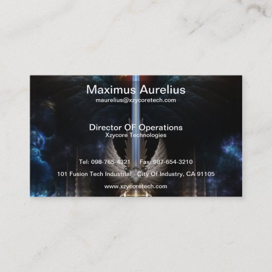 Angel Wing Sword von Arkledious IMW Business Card Visitenkarte (Vorderseite)