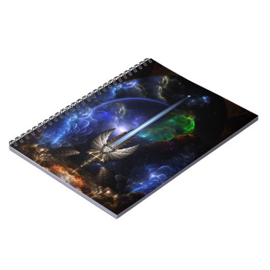 Angel Wing Sword von Arkledious Sp Spiral Notebook Notizblock (Linke Seite)