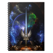 Angel Wing Sword von Arkledious Sp Spiral Notebook Notizblock (Vorderseite)