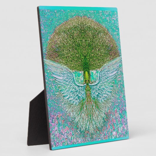 Angel Wing Tree of Life Fotoplatte (Seite)