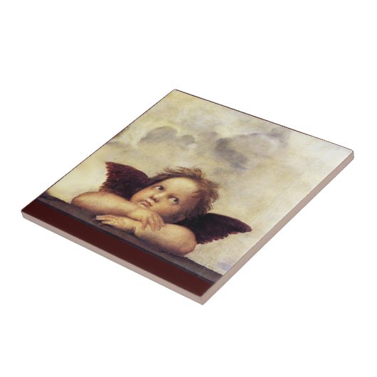 ANGEL / Winged Cherub Fliese (Seite)