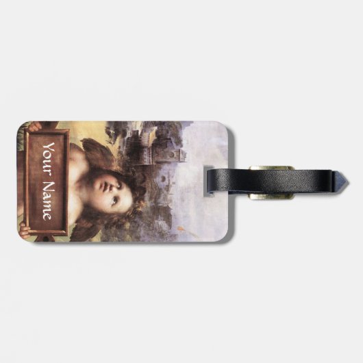 ANGEL / Winged Cherub Gepäckanhänger (Rückseite horizontal)