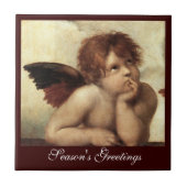 ANGEL / Winged Cherub Raffaello Sanzio Fliese (Vorderseite)
