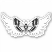 Angel Winged Death's Head Hawkmoth Graphic Aufkleber (Vorderseite)