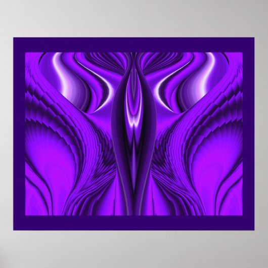 Angel Wings , Abstrakte Fantasy Rainbow Art Poster (Vorne)