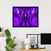 Angel Wings , Abstrakte Fantasy Rainbow Art Poster (Heimbüro)