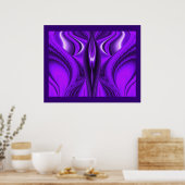 Angel Wings , Abstrakte Fantasy Rainbow Art Poster (Küche)