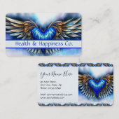 Angel Wings and Heart Business Card Visitenkarte (Vorne/Hinten)