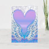 Angel Wings and Heart Graphics Card Karte (Vorderseite)
