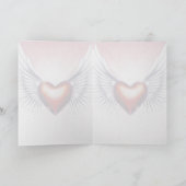 Angel Wings and Heart Greeting/Note Card Karte (Innenseite)