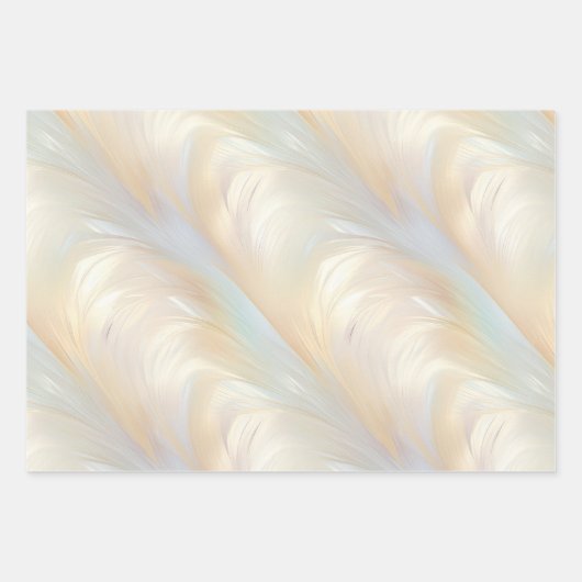 Angel Wings Aqua Blue Pink Geschenkpapier Set (Vorderseite 3)