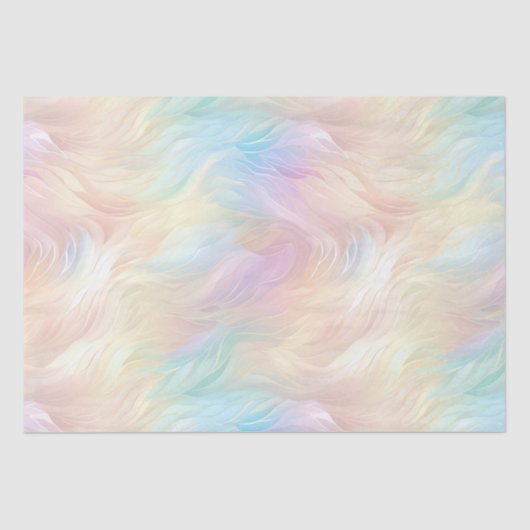 Angel Wings Aqua Blue Pink Seidenpapier (Vorderseite)