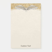 Angel Wings Beige Post-it Klebezettel (Vorderseite)