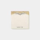 Angel Wings Beige Post-it Klebezettel (Vorderseite)