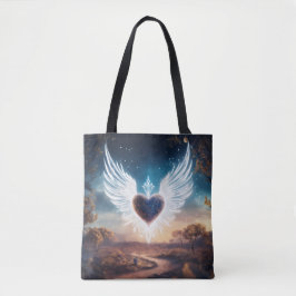 Angel Wings bildet eine Herzform Tasche