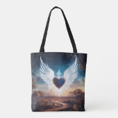 Angel Wings bildet eine Herzform Tasche (Rückseite)