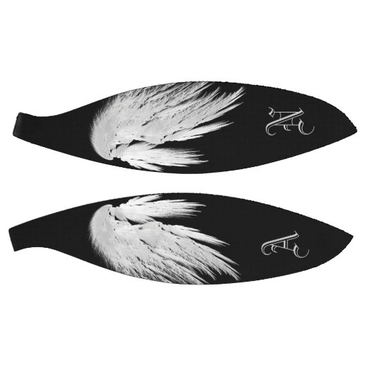 ANGEL WINGS Black Custom Monogram Basketball (Panele)