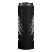 ANGEL WINGS Black Custom Monogram Thermosbecher (Rückseite)