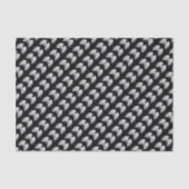 ANGEL WINGS Black Customizable Pattern Seidenpapier (Vorderseite)