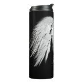 ANGEL WINGS Black Individuelle Name Thermosbecher (Nach links gedreht)