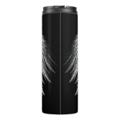 ANGEL WINGS Black Individuelle Name Thermosbecher (Rückseite)