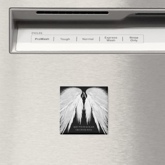 ANGEL WINGS Black Magnet (In Situ (Geschirrspüler))