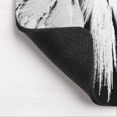 ANGEL WINGS Black Monogram Mousepad (Ecke)